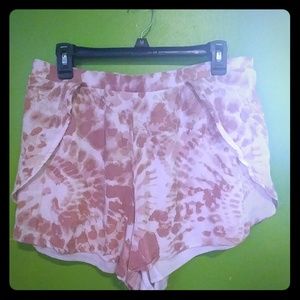 Charlotte Russe tie-dye flowy shorts